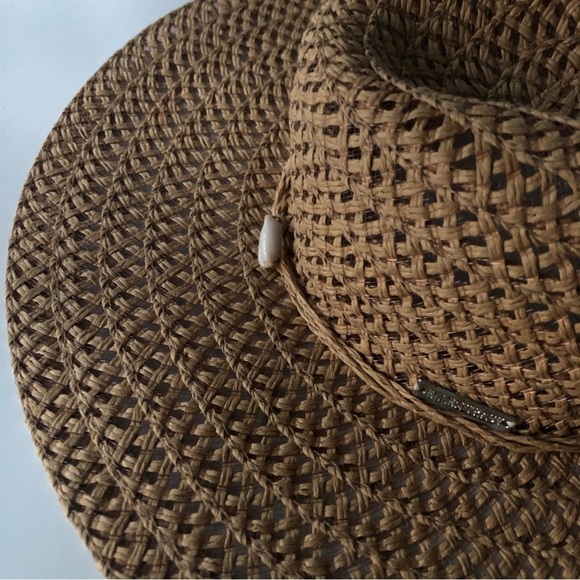 Ellen Tracy Women’s Wide Brim Straw Hat One Size - Picture 4 of 7